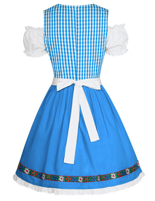 Women's German Dirndl Dress Costumes for Traditional Bavarian Oktoberfest Carnival Halloween