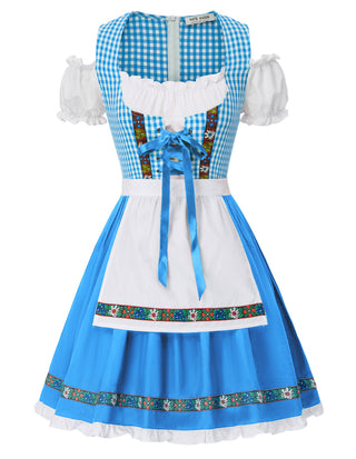 Women's German Dirndl Dress Costumes for Traditional Bavarian Oktoberfest Carnival Halloween