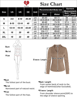 KK Women Textured Tops Casual Long Sleeve Lapel Collar V-Neck Polo-Shirt