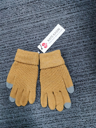 Kate Kasin Womens Winter Gloves - Warm Soft Touchscreen Winter Gloves for Women, Elastic Cuff Knit Gloves for cold weather